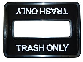 Trash container lid