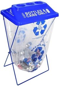 X-Frame container for recyclables