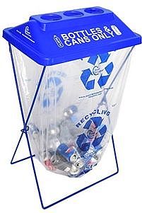 X-Frame container for recyclables