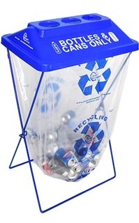 X-Frame container for recyclables