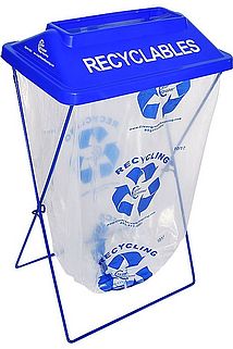 X-Frame container for single-stream recycling