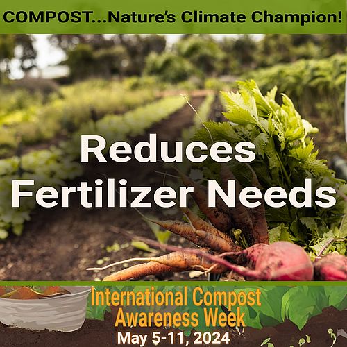 Compost Reduces Fertilizer Needs - Compost feeds the soil and slowly releases
nutrients over time. Compost improves soil...