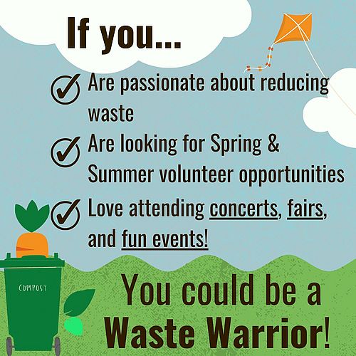 ACSWMD is restarting the Waste Warrior Program this Spring! 

Waste Warriors are volunteer educators trained to help...