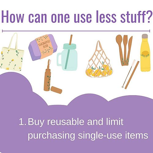 With simple changes such as avoiding single-use, borrowing, repurposing, and refusing items, we limit the amount we...