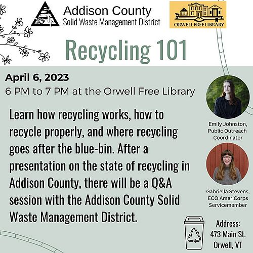 Doing some spring cleaning and need some reminders about what garbage goes where? Join a workshop hosted by Addison...